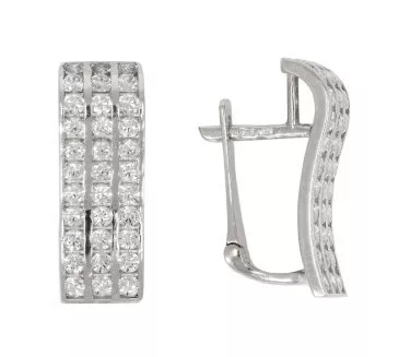 Náušnice z bieleho zlata 3194