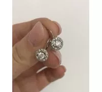 Náušnice z bieleho zlata 3207