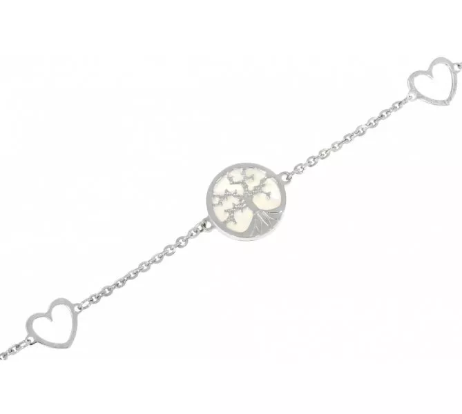 Náramok z bieleho zlata 922