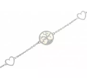 Náramok z bieleho zlata 922