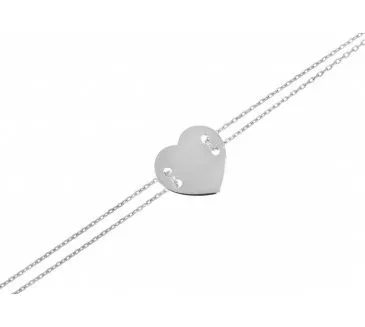 Náramok z bieleho zlata 924