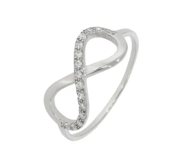 Prsteň z bieleho zlata 2710