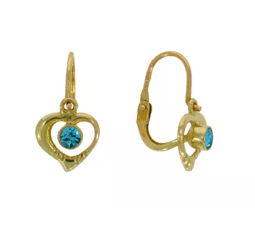 Detské zlaté  náušnice 3114