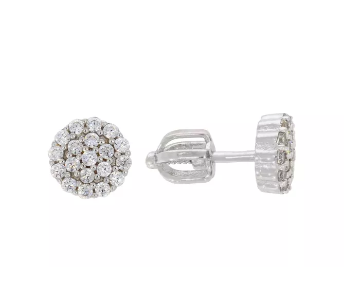 Náušnice z bieleho zlata 3928