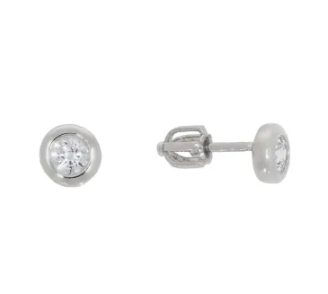 Náušnice z bieleho zlata 3931