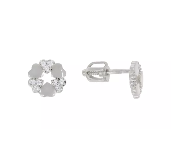 Náušnice z bieleho zlata 3932