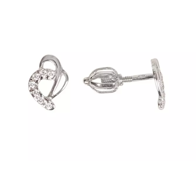 Náušnice z bieleho zlata 1704