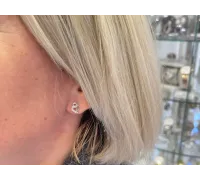 Náušnice z bieleho zlata 1704