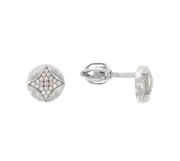 Náušnice z bieleho zlata 3937