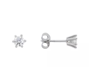 Náušnice z bieleho zlata 3909