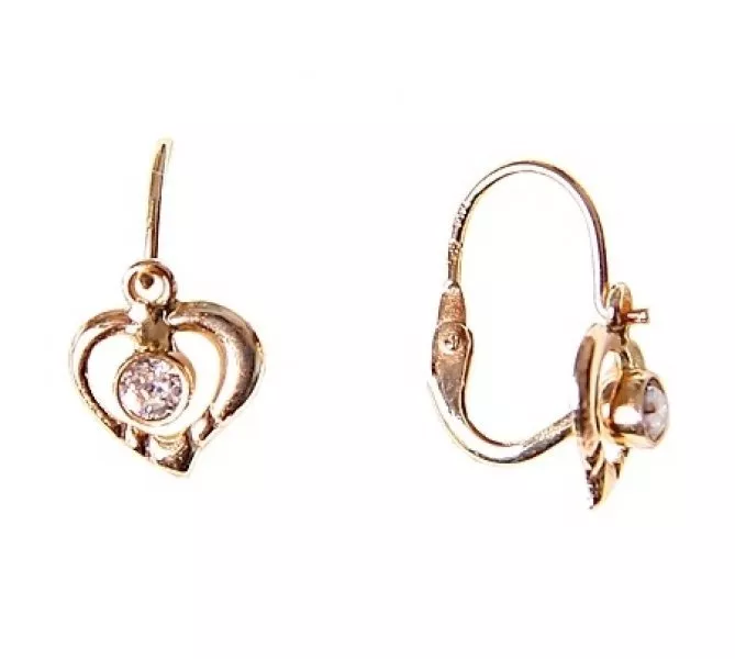 Detské zlaté náušnice 751