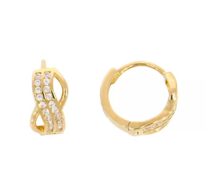 Zlaté náušnice 3555