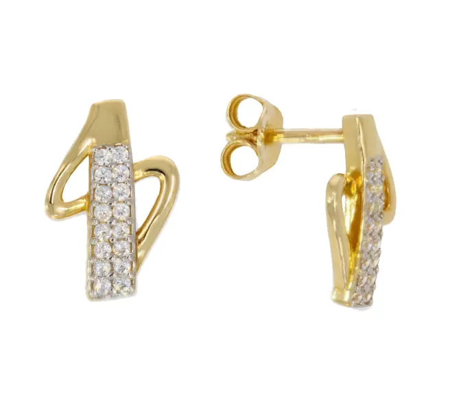 Zlaté náušnice 730