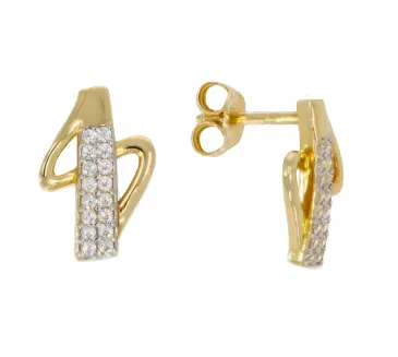 Zlaté náušnice 730