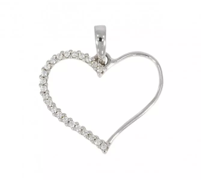 Prívesok z bieleho zlata 1019