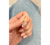 Prívesok z bieleho zlata 1611