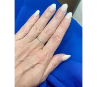 Prsteň z bieleho zlata 2475