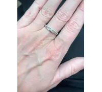 Prsteň z bieleho zlata 2249