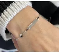 Detský náramok z bieleho zlata 1055