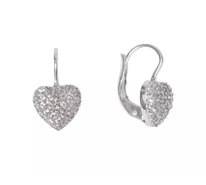 Náušnice z bieleho zlata 2563