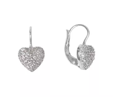 Náušnice z bieleho zlata 2563