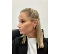 Náušnice z bieleho zlata 2563