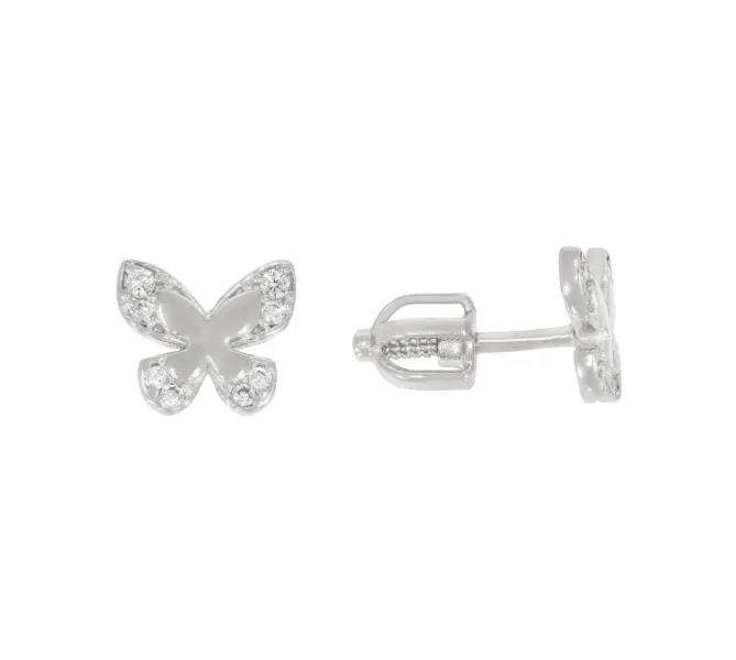 Náušnice z bieleho zlata 4068