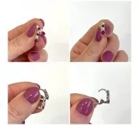 Náušnice z bieleho zlata 3583