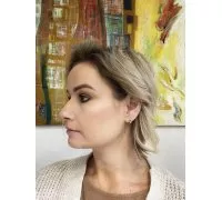 Náušnice z bieleho zlata 3583