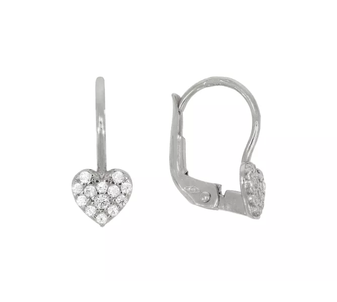 Náušnice z bieleho zlata 3601