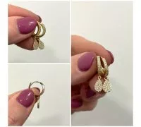 Zlaté náušnice 3585