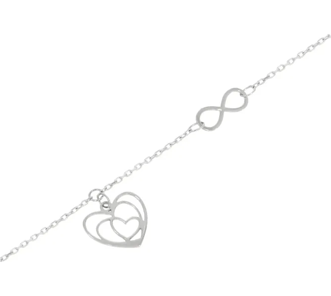 Náramok z bieleho zlata 1286