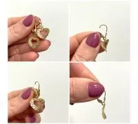 Zlaté náušnice 3594