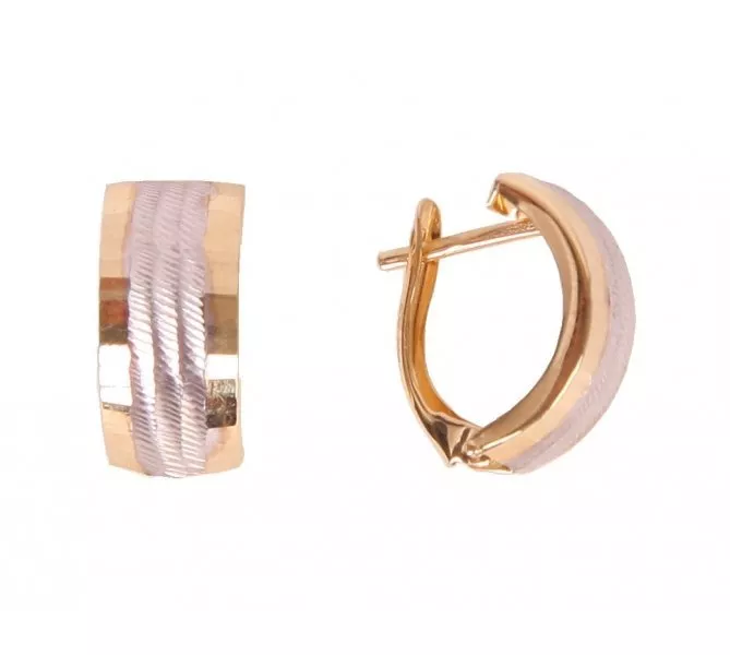 Zlaté náušnice 1108