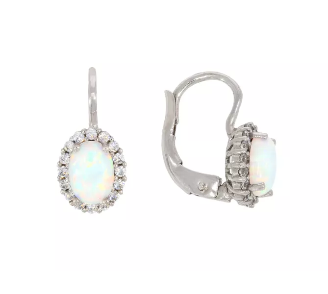 Náušnice z bieleho zlata 3599