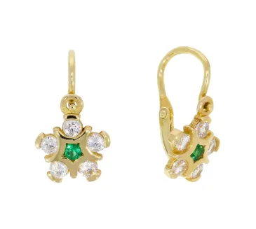 Detské zlaté náušnice 4316