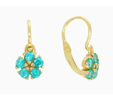 Detské zlaté náušnice 4317