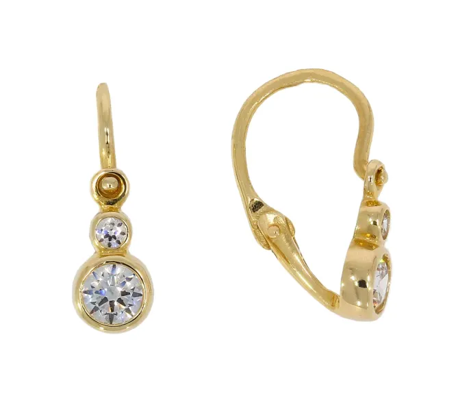 Detské zlaté náušnice 3171