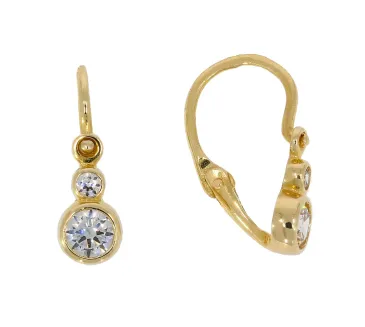 Detské zlaté náušnice 3171