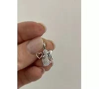 Prívesok z bieleho zlata 1155