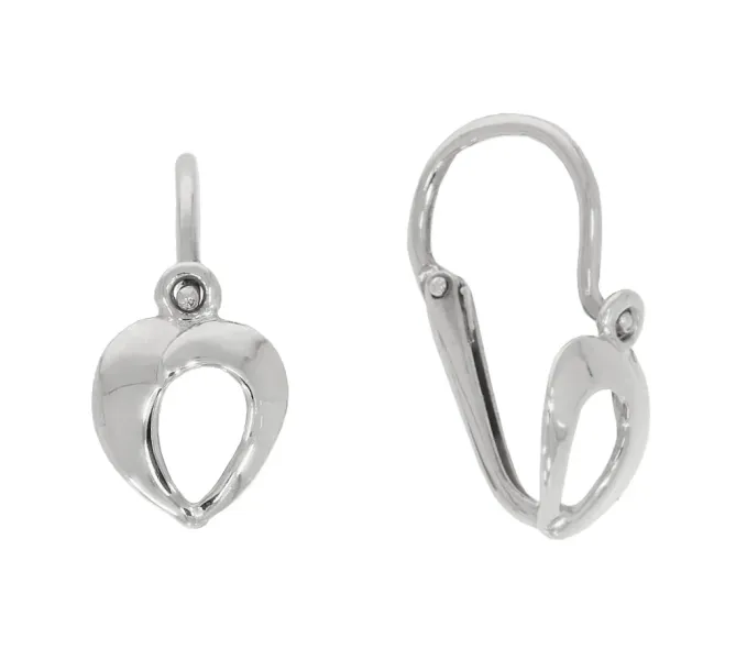 Detské náušnice z bieleho zlata 4329