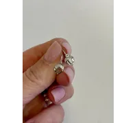 Detské náušnice z bieleho zlata 4329