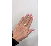 Prsteň z bieleho zlata 2626