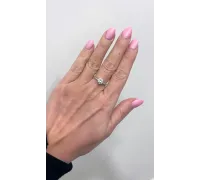 Prsteň z bieleho zlata 2628