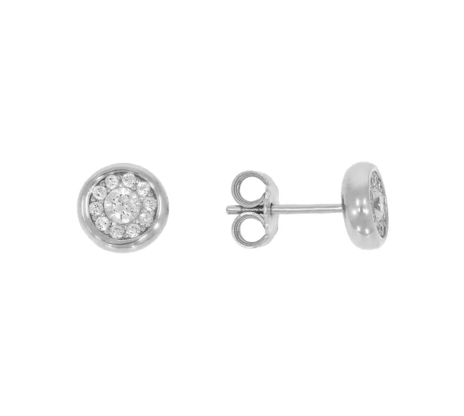 Náušnice z bieleho zlata 3607