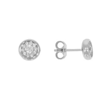 Náušnice z bieleho zlata 3607
