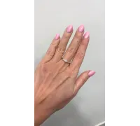 Prsteň z bieleho zlata 2633