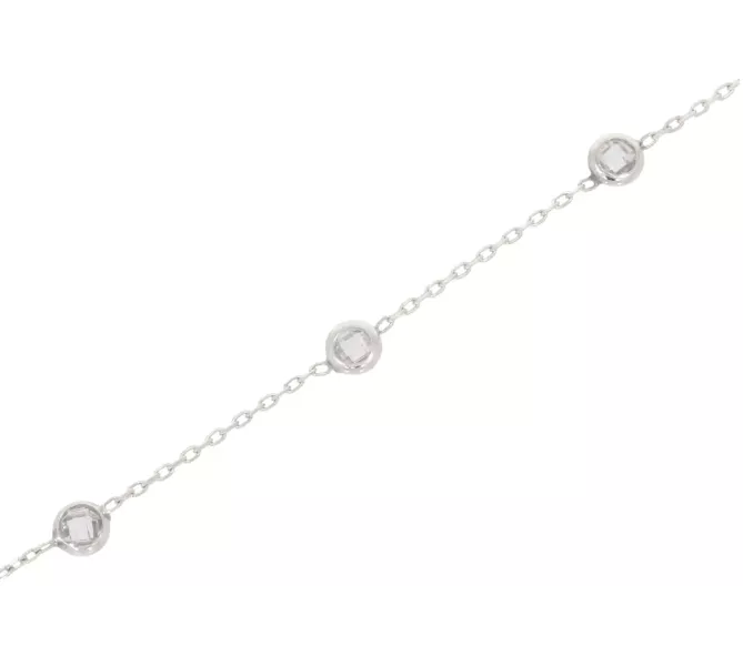 Retiazka na nohu z bieleho zlata 1194