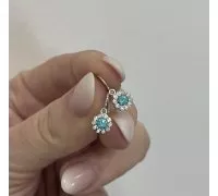 Detské náušnice z bieleho zlata 3177