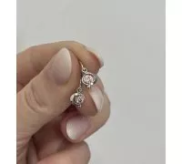 Detské náušnice z bieleho zlata 3178